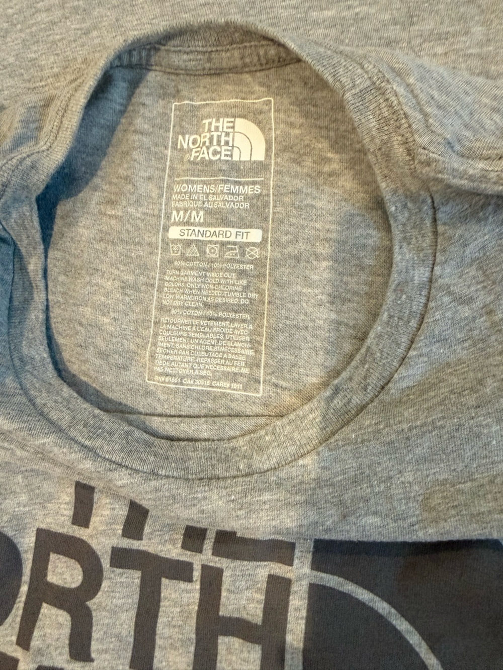 The North Face Light Gray Short Sleeve Logo Tee - Picture 3 of 3